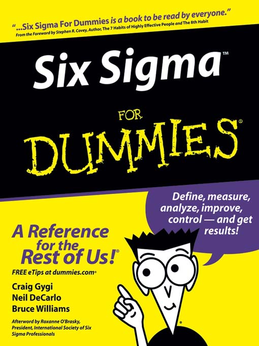 Six Sigma For Dummies - Microsoft Library - OverDrive